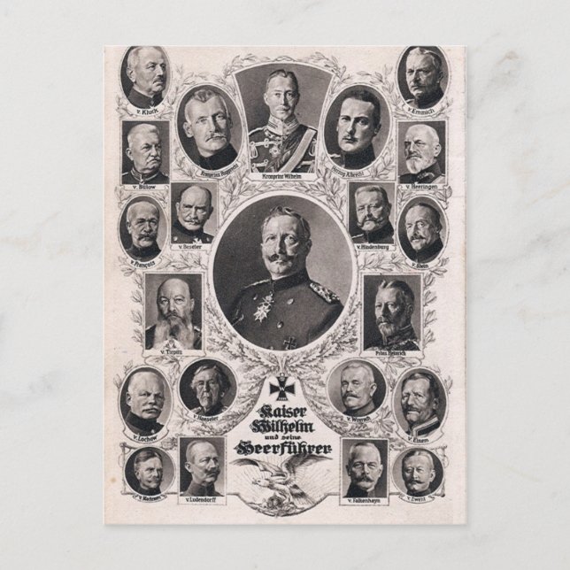 Cartão Postal Comando alemão WI (Frente)