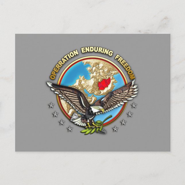 Cartão Postal Comando Central dos EUA - OEF-A (Frente)