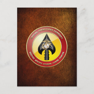 Cartão Postal Comando de Operações Especiais USMC (MARSOC) [3D]