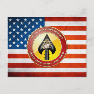Cartão Postal Comando de Operações Especiais USMC (MARSOC) [3D]