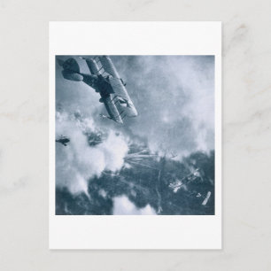 Cartão Postal Combate aéreo na Frente Ocidental, Primeira Guerr
