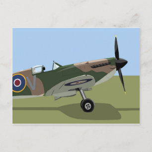 Cartão Postal Combate ao Spitfire WW2