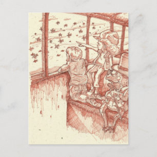 Cartão Postal Comboio