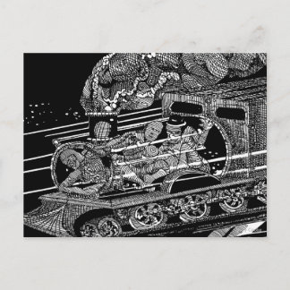 CARTÃO POSTAL COMBOIO A VAPOR