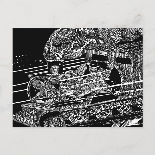 CARTÃO POSTAL COMBOIO A VAPOR (Frente)