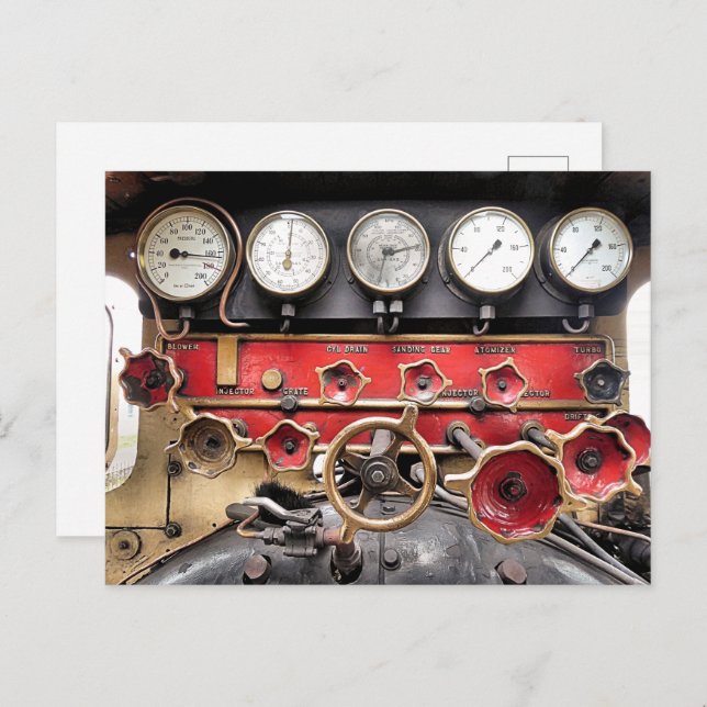 CARTÃO POSTAL COMBOIO A VAPOR (Frente/Verso)