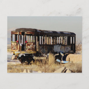 Cartão Postal Comboio abandonado