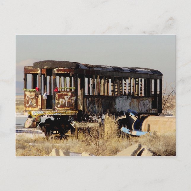 Cartão Postal Comboio abandonado (Frente)