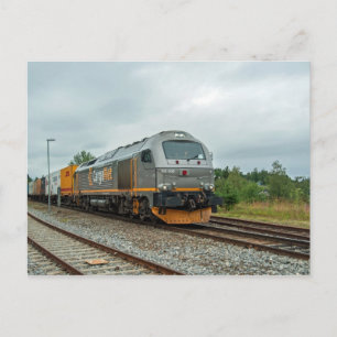 Cartão Postal Comboio-cisterna rebocado a diesel norueguês