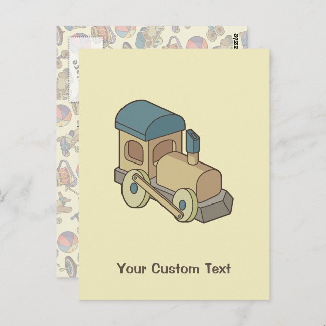 Cartão Postal Comboio de Brinquedo (Frente/Verso)