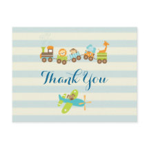 Comboio de Brinquedos e avião em Strips Obrigado