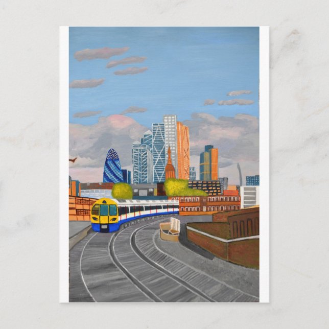 Cartão Postal Comboio de Londres - Estação Hoxton (Frente)