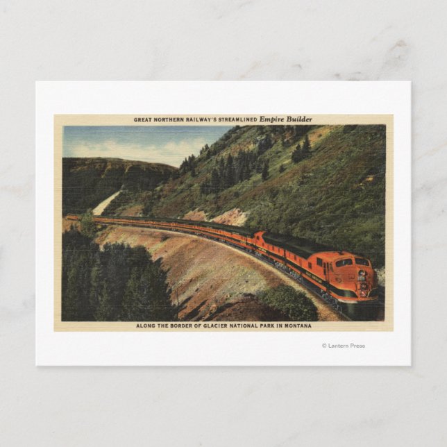 Cartão Postal Comboio Empire Builder (Frente)