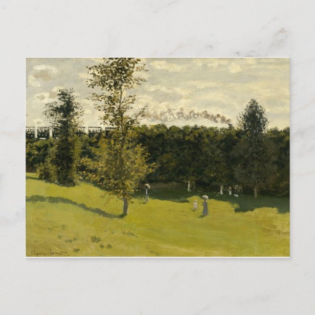 Cartão Postal Comboio no campo (1870) (Frente)