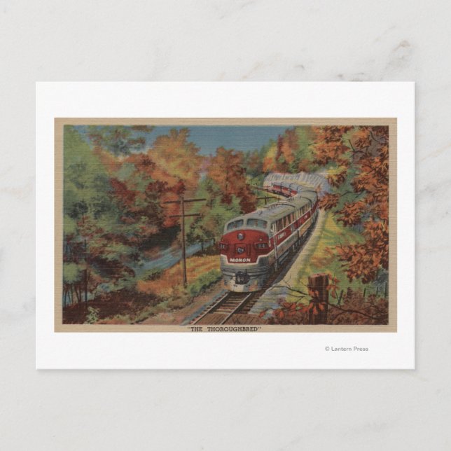 Cartão Postal Comboio-O-Puro, Monon (Frente)