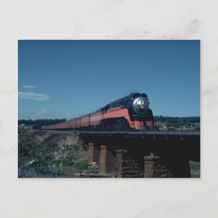 Cartão Postal Comboio SP "Daylight", liderado por 4-8-4