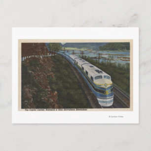 Cartão Postal Comboio - Streamlining através de Potomac