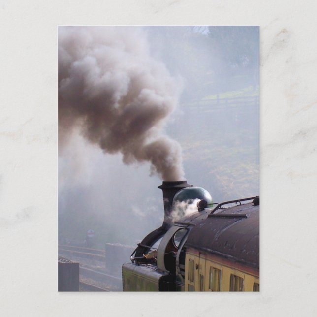 CARTÃO POSTAL COMBOIOS DE VAPOR (Frente)