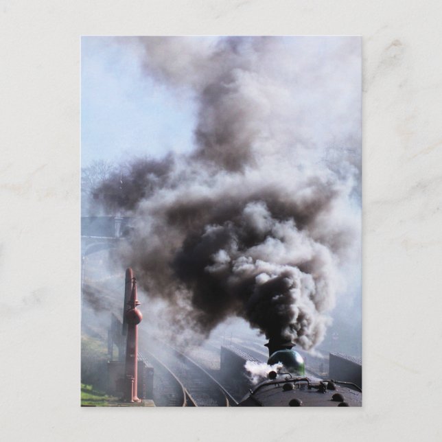 CARTÃO POSTAL COMBOIOS DE VAPOR (Frente)