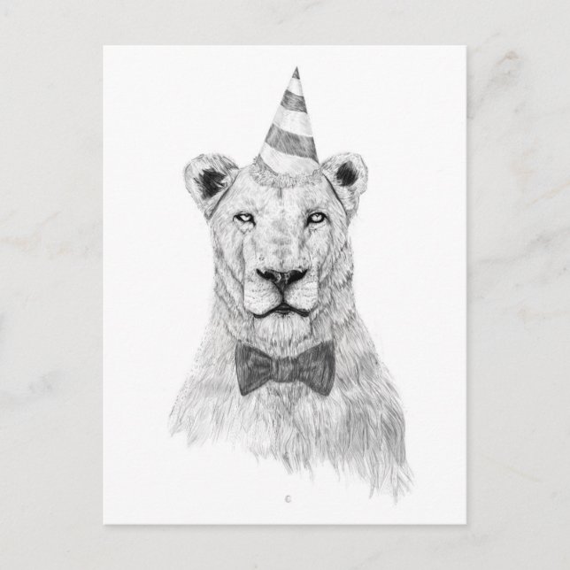 Cartão Postal Comece a festa (Frente)