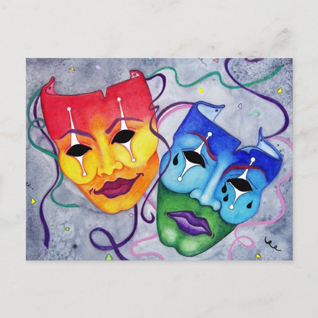 Cartão Postal Comédia e Tragédia (Frente)
