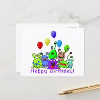 Cartão Postal Comemorando o Aniversário do Alien
