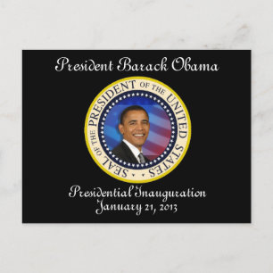 Cartão Postal Comemorativa da Inauguração do PRESIDENTE OBAMA