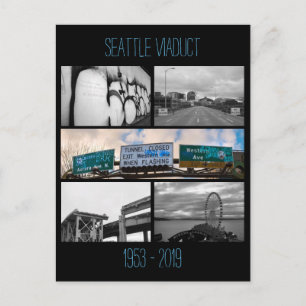 Cartão Postal Comemorativa do Viaduto de Seattle