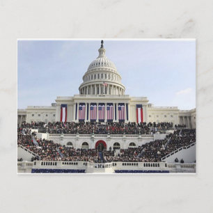 Cartão Postal Comemorativo do Presidente Obama THE SWEARING IN