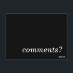 Cartão Postal comentários?<br><div class="desc">design identica. asyrum</div>