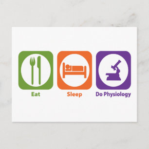 Cartão Postal Comer, Dormir, Fazer Fisiologia