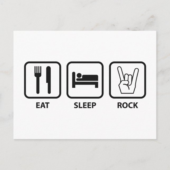 Cartão Postal Comer Rock Do Sono (Frente)