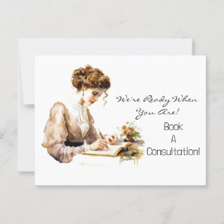 Cartão postal comercial da empresa promocional