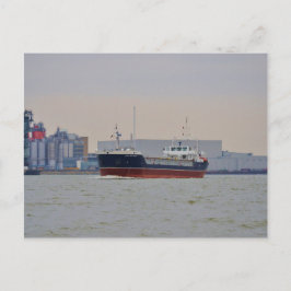 Cartão Postal Comerciante Shetland do navio de carga geral