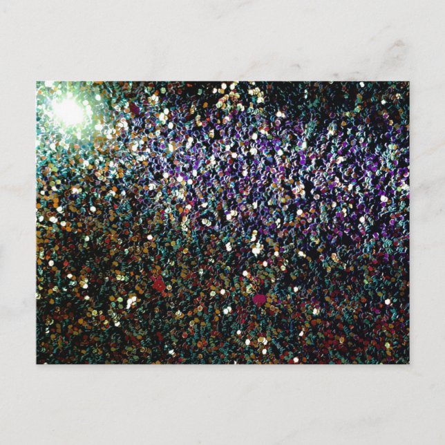 Cartão Postal Cometa brilhante e estrelas (Frente)