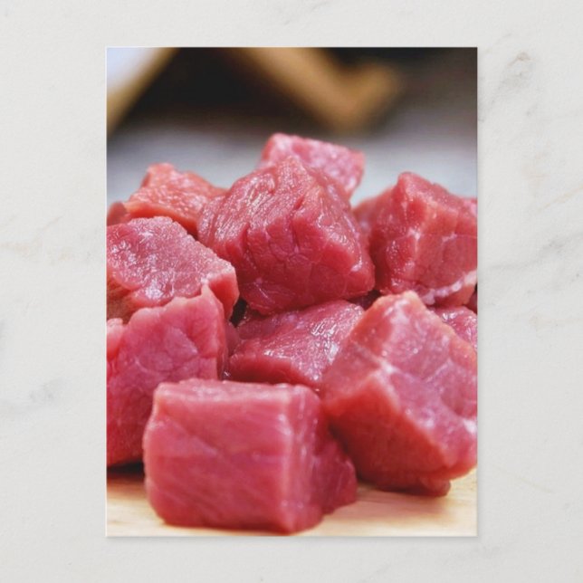 Cartão Postal Comida Cheirada Fried Jantada Pronta Para Cozinhar (Frente)