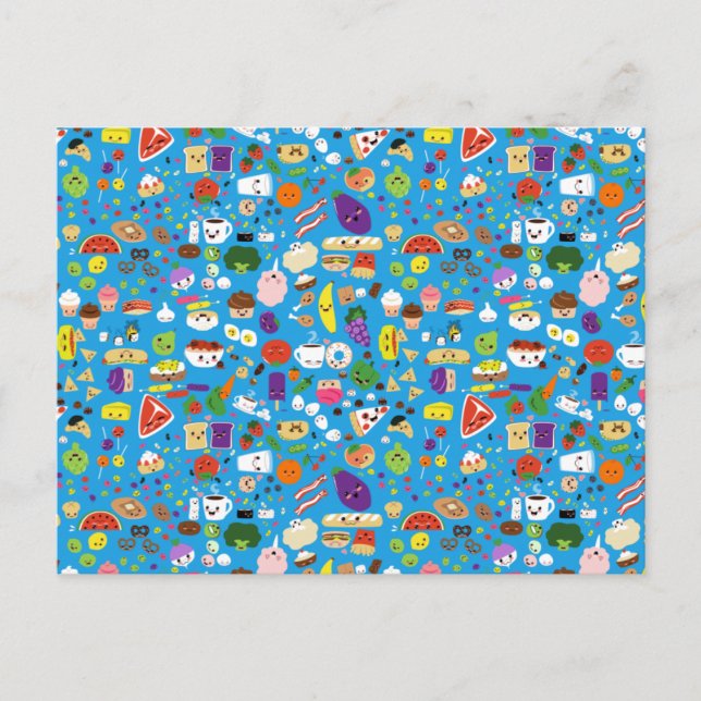 Cartão Postal Comida feliz (Frente)