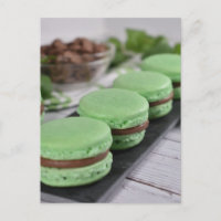 Comida Fotografia Chocolate Mint Macaron Cookies