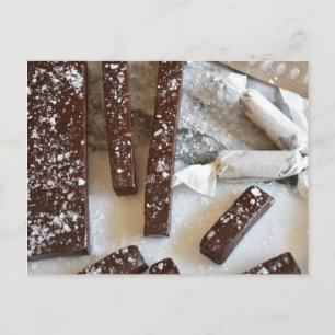 Cartão Postal Comida Fotografia Chocolate Sea Salt Caramel Candy