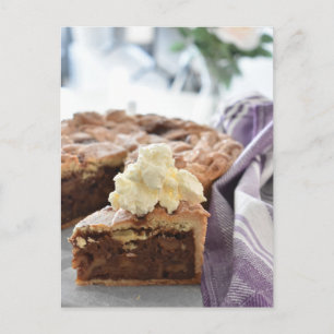 Cartão Postal Comida Fotografia Nusstorte Torte Slice
