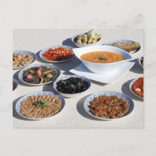 Cartão Postal Comida marroquina - Etiqueta marroquina