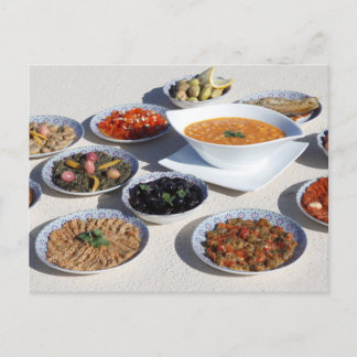 Cartão Postal Comida marroquina - Etiqueta marroquina