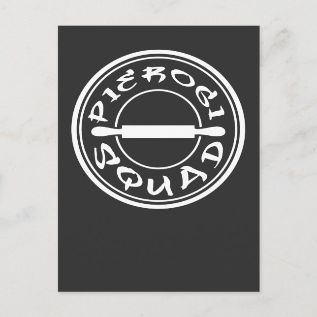 Cartão Postal Comida Polonesa na Praça Pierogi (Frente)