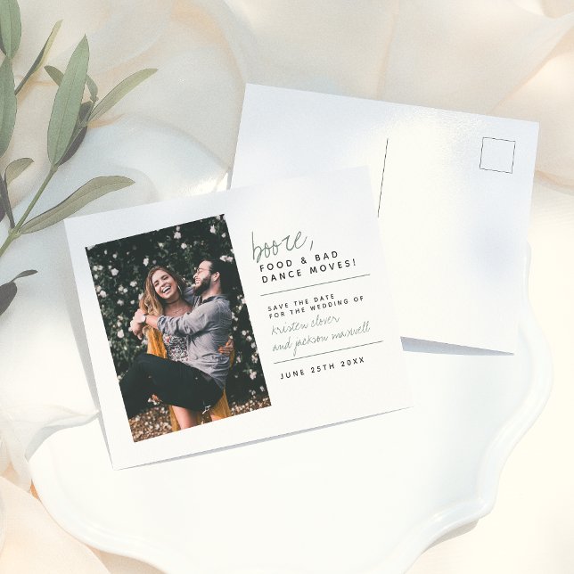 Cartão Postal Comida Verde Lata e Más Movimentações da Dança (Criador carregado)