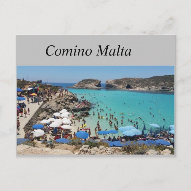 Cartão Postal ComIno Malta (Frente)