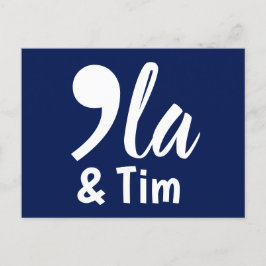 Cartão Postal Comma Kamala e Tim 2024