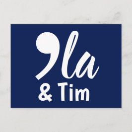 Cartão Postal Comma Kamala e Tim 2024