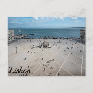 Cartão Postal Commerce Square de cima em Lisboa, Portugal