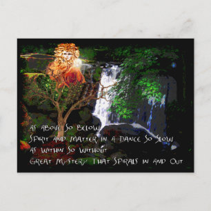 Cartão Postal Como Acima, Abaixo