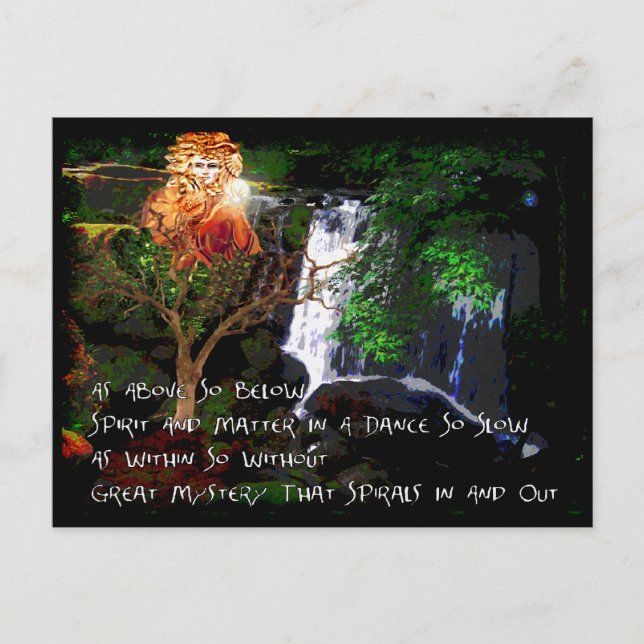 Cartão Postal Como Acima, Abaixo (Frente)